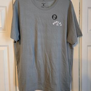 NWT Hurley Light Gray Short Sleeve Tee
